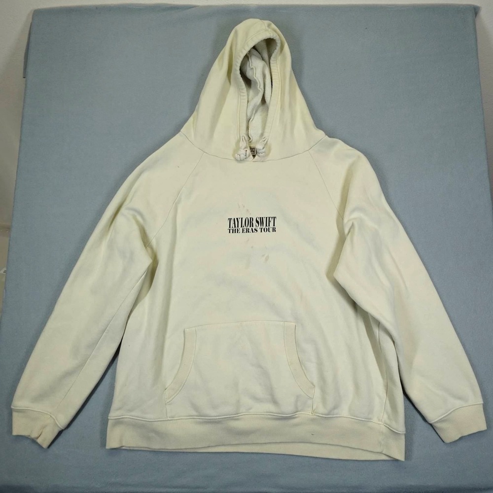 Taylor Swift Hoodie Unisex 3XL Beige The Eras Tour Graphic Concert Merch